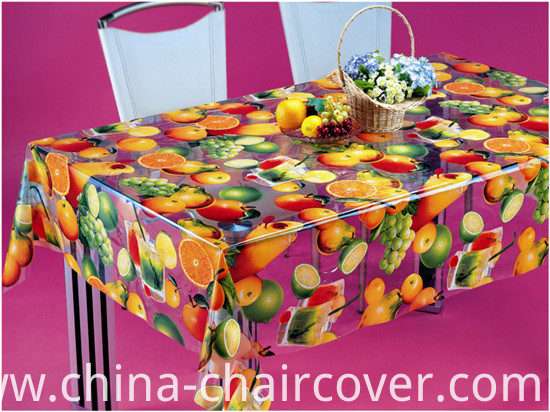 PVC Material, Oilproof, Waterproof Feature and Square Shape Table Cloth Plastic Clear Transparent